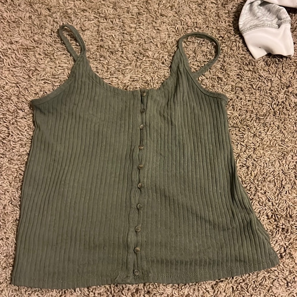 Green tank top